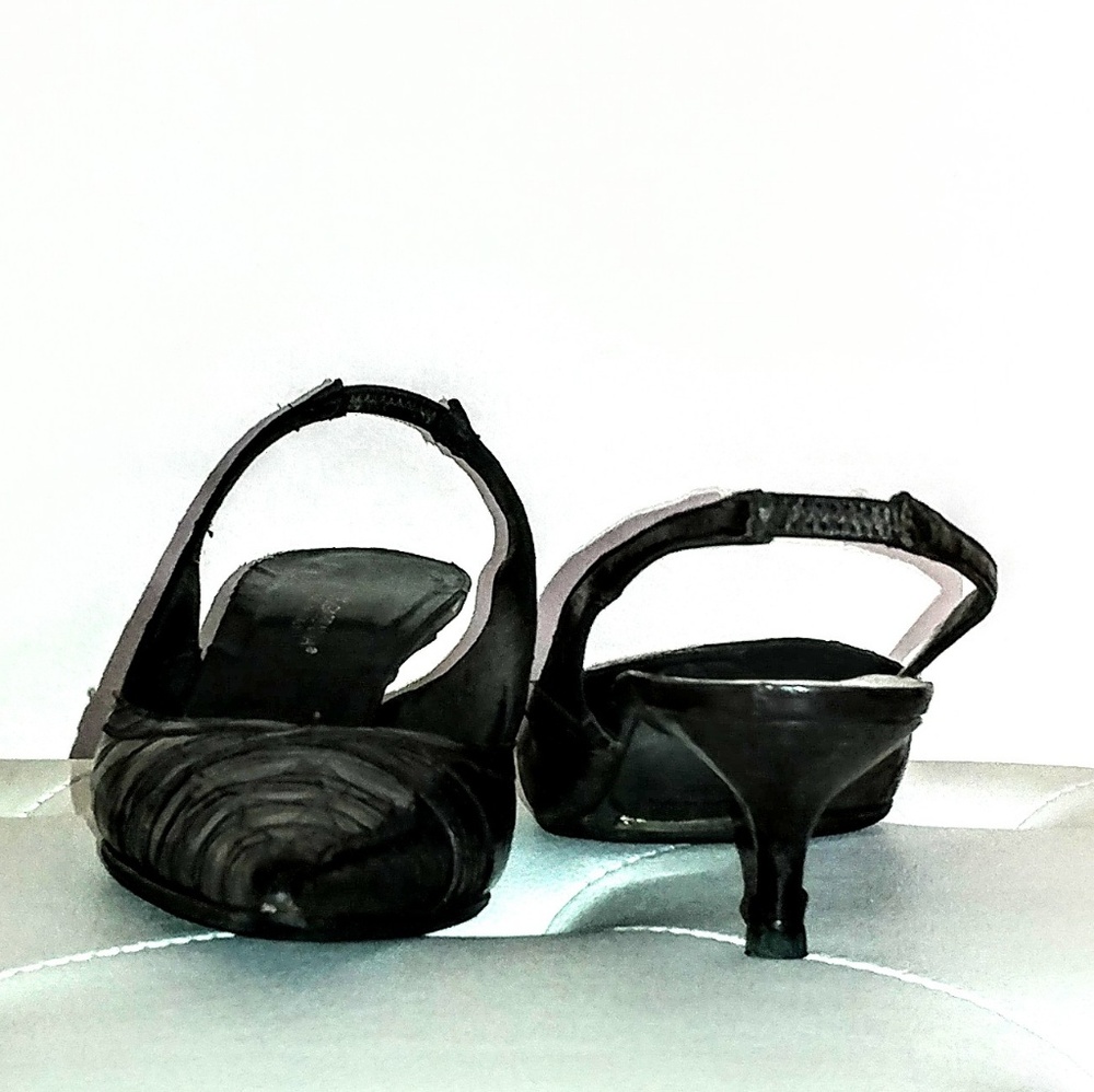 Dolce Gabbana croc  pointed toe kitten heels - Picture 4 of 7